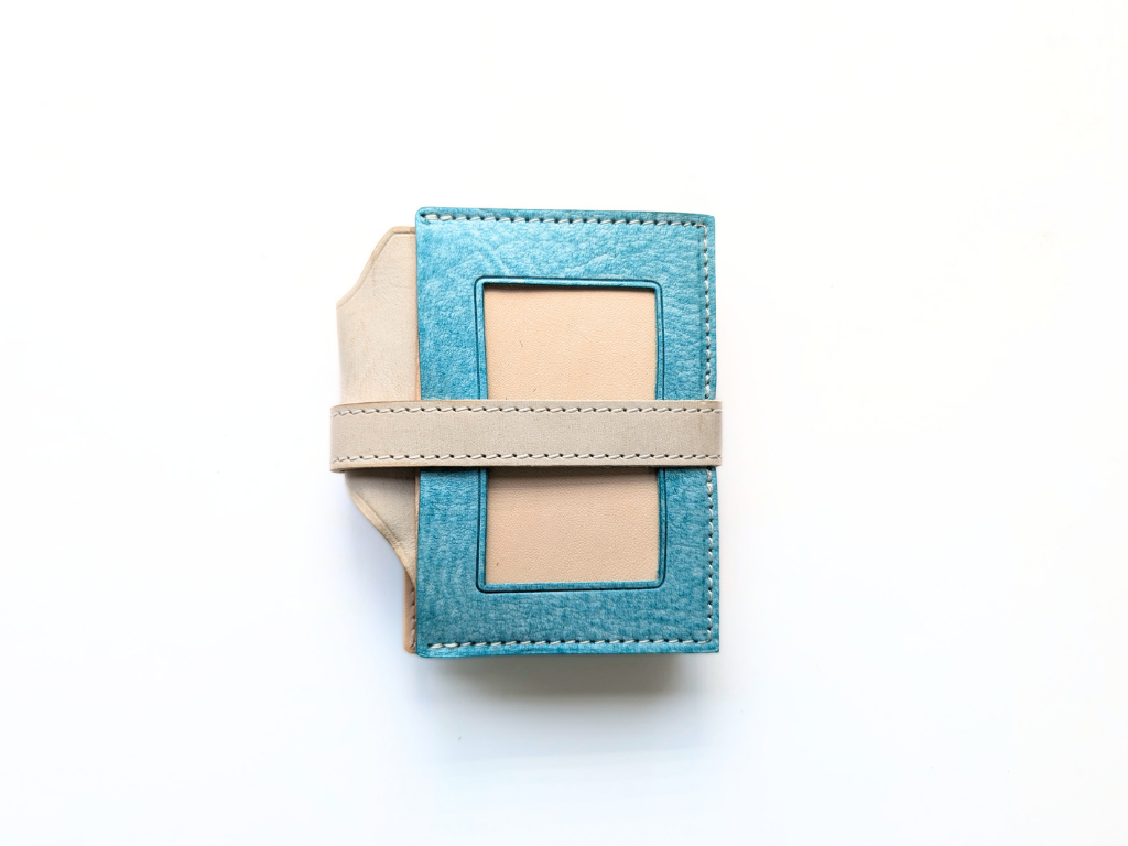 本革  手帳カバー　LUCE RING prossimo A7 クリームソーダ