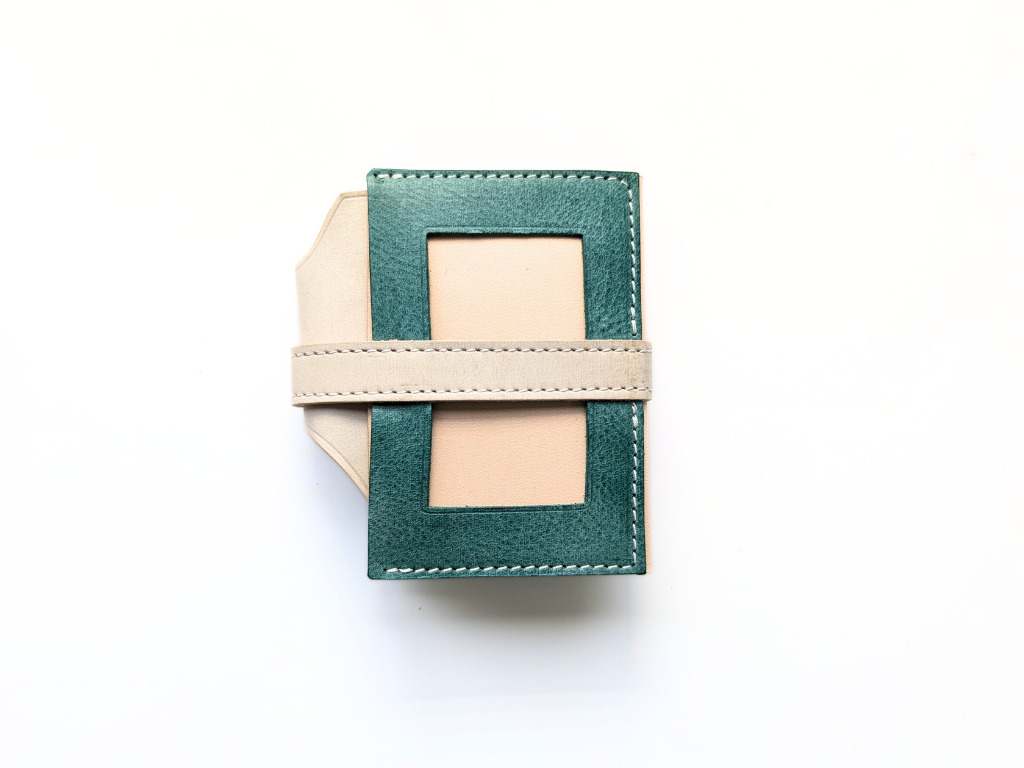 本革  手帳カバー　LUCE RING prossimo A7 クリームソーダ